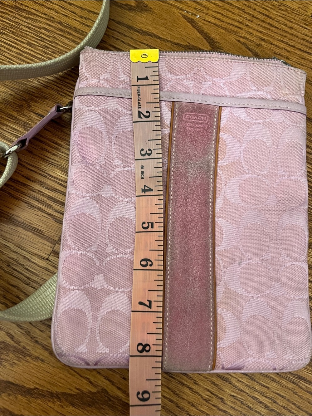 Coach Pink Signature Small Crossbody Bag - Picture 8 of 9